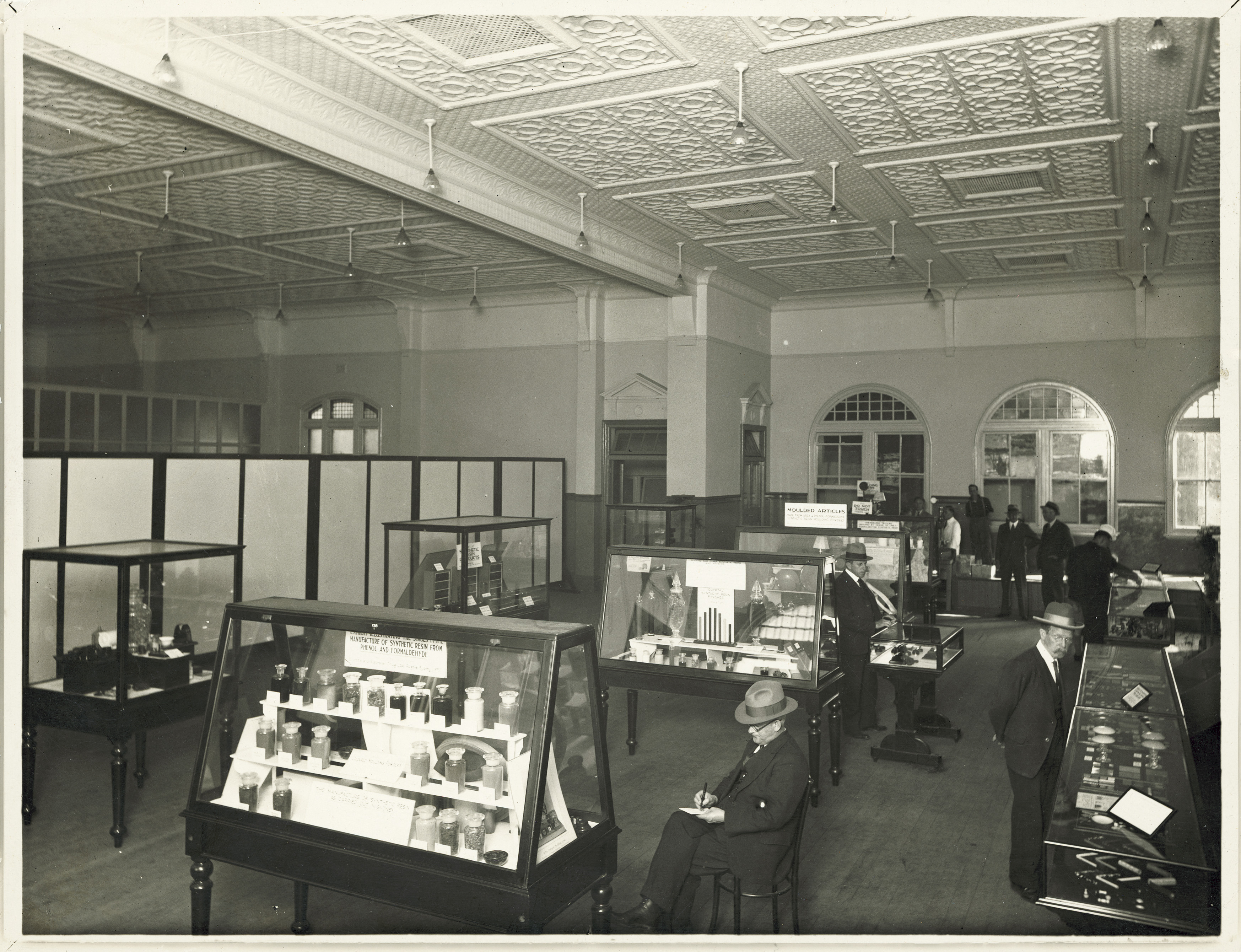 First exhibition of plastics in Australia, Turner Hall, Sydney Technical College 1934 [MAAS Collection]